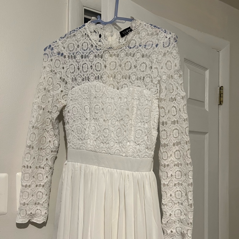 Long White Lace Maxi (S)